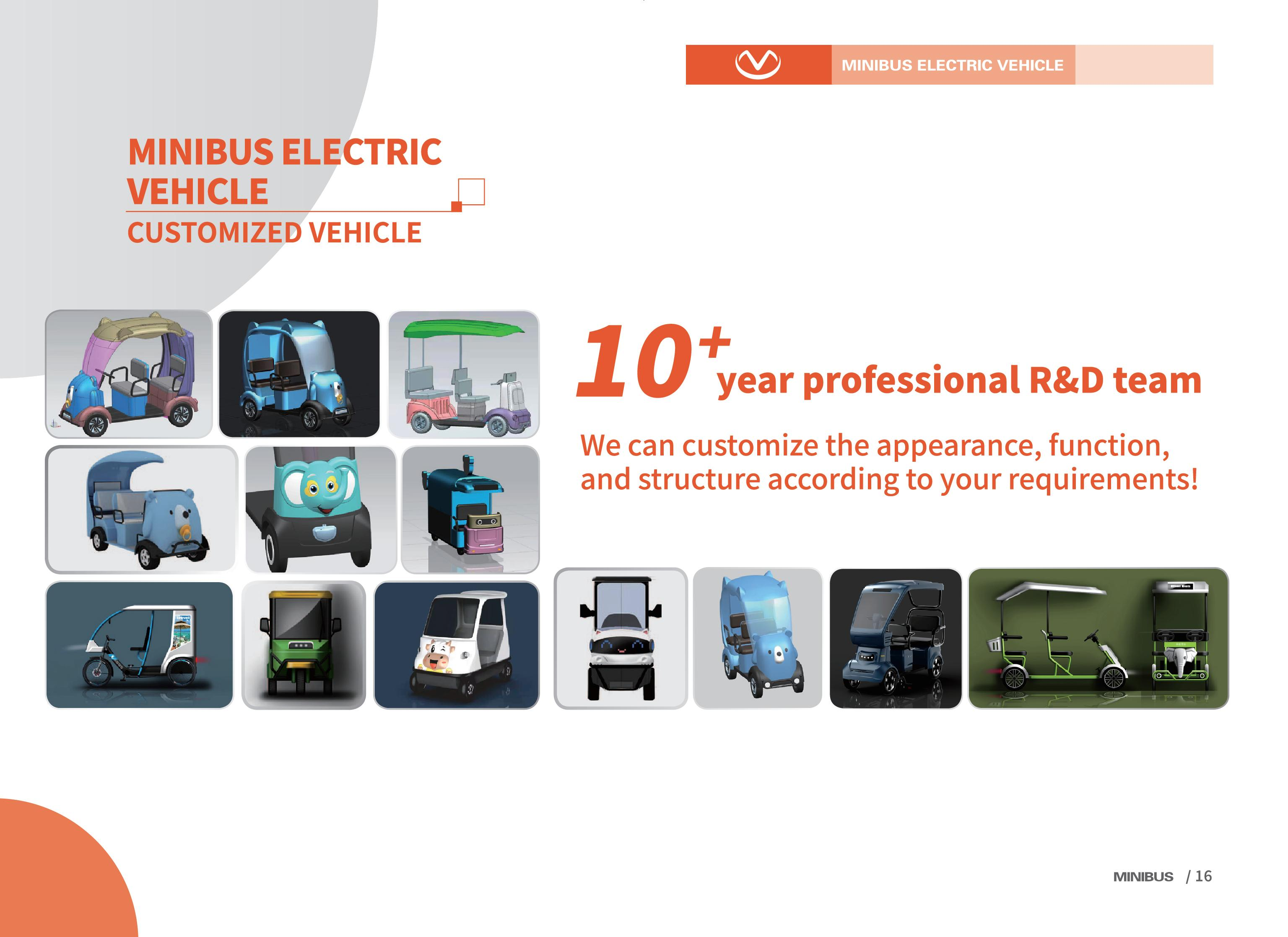 Customized vehicle — ODM appearance, function, and structure